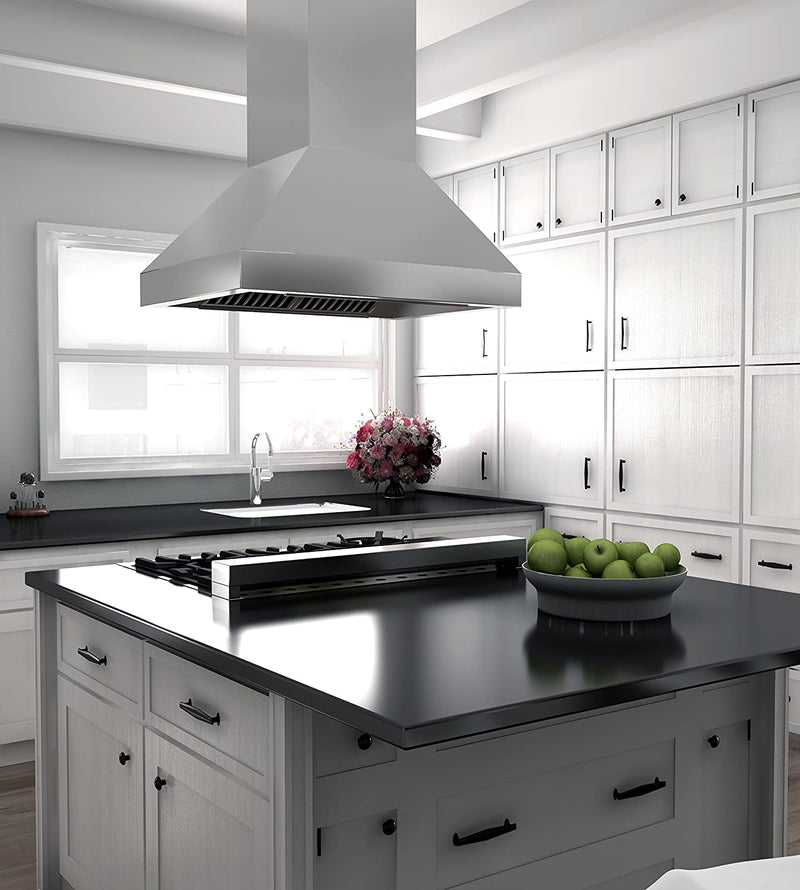 ZLINE Outdoor Island Mount Range Hood in Stainless Steel