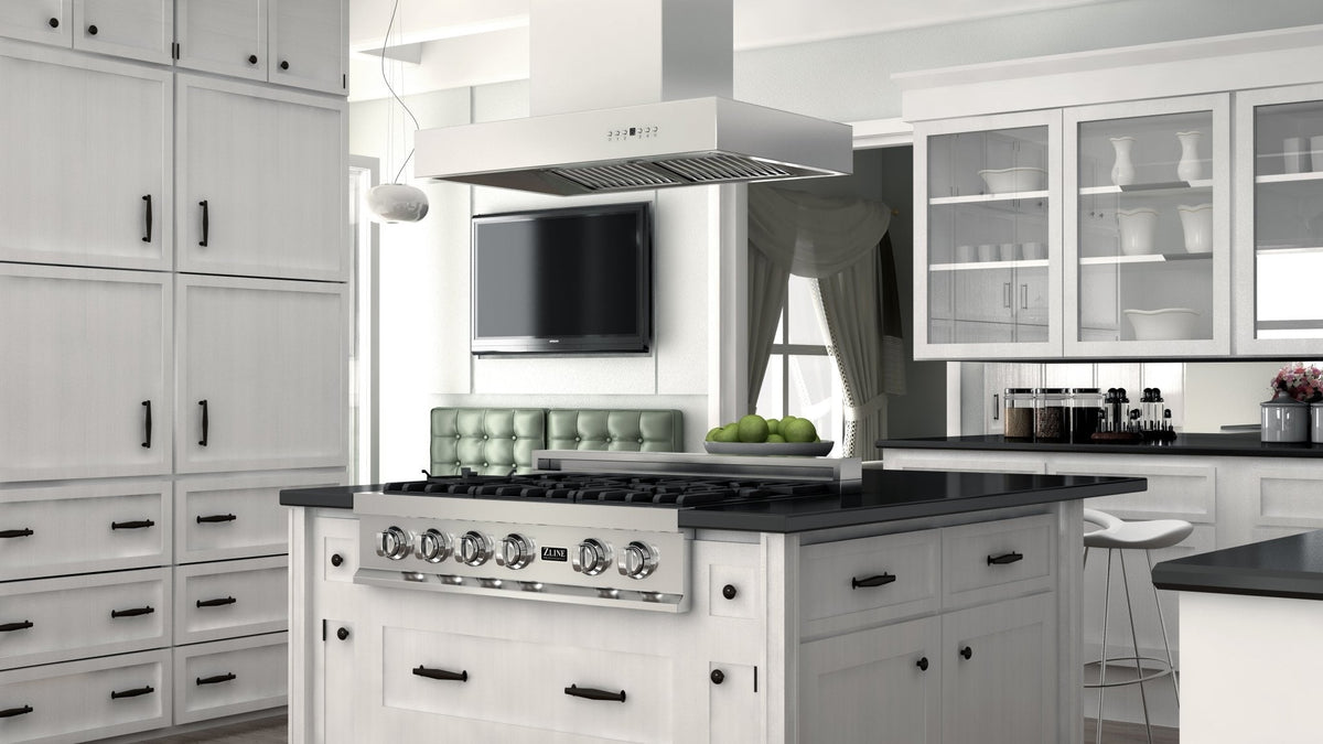 ZLINE Professional Island Mount Range Hood in Stainless Steel - KECOMi