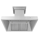 ZLINE Professional Wall Mount Range Hood in Stainless Steel with Built-in CrownSound Bluetooth Speakers - 697CRN-BT