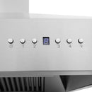 ZLINE Professional Wall Mount Range Hood in Stainless Steel with Built-in CrownSound Bluetooth Speakers - 697CRN-BT