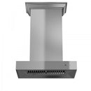ZLINE Professional Wall Mount Range Hood in Stainless Steel with Crown Molding - KECOMCRN-30