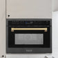ZLINE Autograph Edition 24" 1.6 cu ft. Built-in Convection Microwave Oven in Black Stainless Steel with Accents MWOZ-24-BS