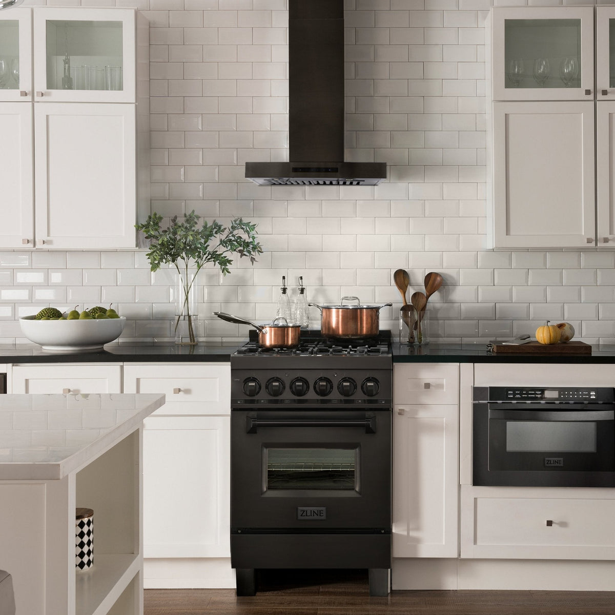 ZLINE Wall Mount Range Hood in Black Stainless Steel