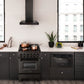 ZLINE Wall Mount Range Hood in Black Stainless Steel