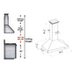 ZLINE Wall Mount Range Hood in DuraSnow Stainless Steel 
