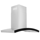 ZLINE Wall Mount Range Hood in Stainless Steel & Glass - KN6