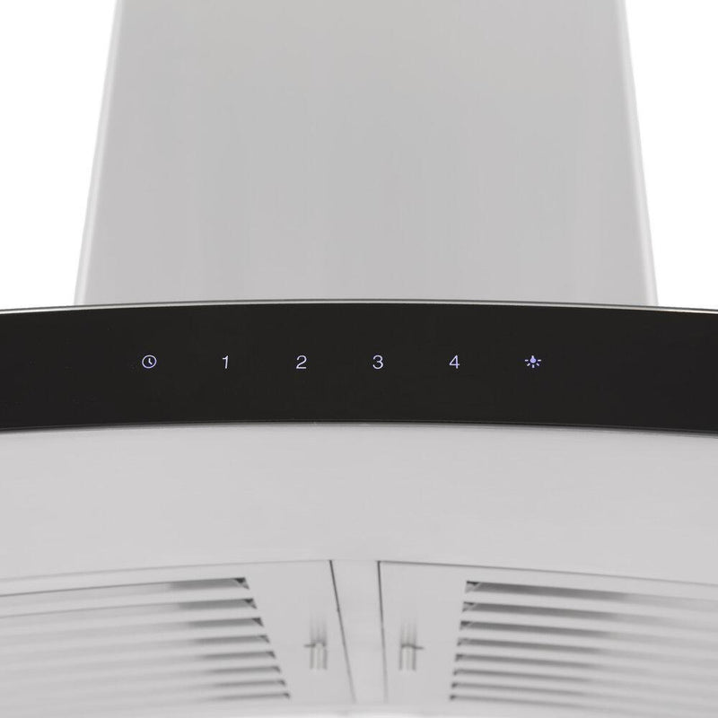 ZLINE Wall Mount Range Hood in Stainless Steel & Glass - KN6