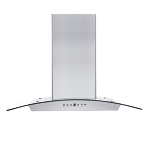 ZLINE Wall Mount Range Hood in Stainless Steel & Glass - KZ