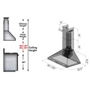 ZLINE Wall Mount Range Hood in Stainless Steel - KF1