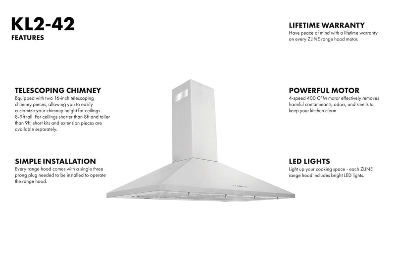 ZLINE Wall Mount Range Hood in Stainless Steel