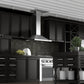 ZLINE Wall Mount Range Hood in Stainless Steel with Crown Molding