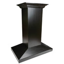 ZLINE Wooden Island Mount Range Hood in Black