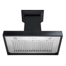 ZLINE Wooden Wall Mount Range Hood in Black - Includes Motor