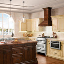 ZLINE Wooden Wall Mount Range Hood in Walnut - Includes Motor - KBRR