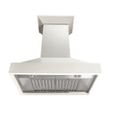 ZLINE Wooden Wall Mount Range Hood in White - Includes Motor - KBTT