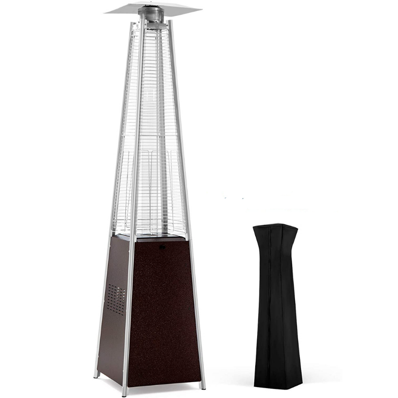 Luminesce Outdoor Propane Pyramid Patio Heater Fire Pit Heat Lamp - Morealis