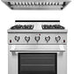 NXR 30 in. Natural Gas Range and Under Cabinet Range Hood Package, SC3055RHBD