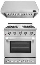 NXR 30 in. Natural Gas Range and Under Cabinet Range Hood Package, SC3055RHBD