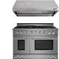 NXR 48 in. Natural Gas Range and Under Cabinet Range Hood Package, SC4811RHBD