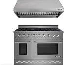 NXR 48 in. Natural Gas Range and Under Cabinet Range Hood Package, SC4811RHBD
