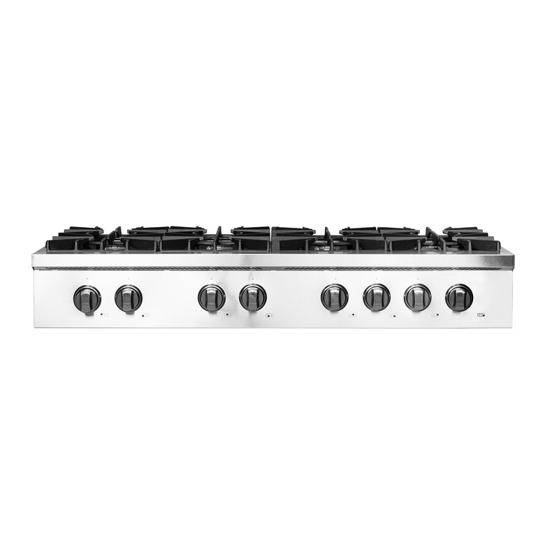 Forno 48″ Gas Rangetop ALTA QUALITA Pro-Style 8 Sealed Burners - FCTGS5737-48