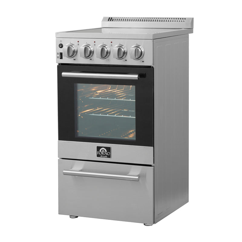 Forno 20″ Pallerano  - 20" Electric Range, 4 Electric Burners Electric Range with 4 Element Burners - FFSEL6052-20