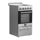 Forno 20″ Pallerano  - 20" Electric Range, 4 Electric Burners Electric Range with 4 Element Burners - FFSEL6052-20
