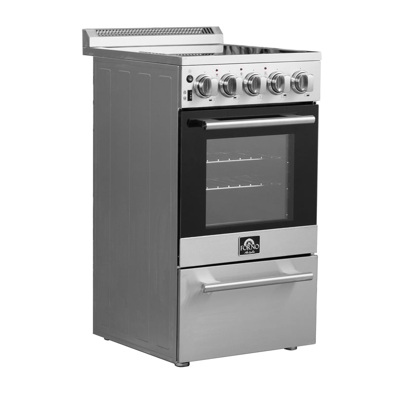 Forno 20″ Pallerano  - 20" Electric Range, 4 Electric Burners Electric Range with 4 Element Burners - FFSEL6052-20