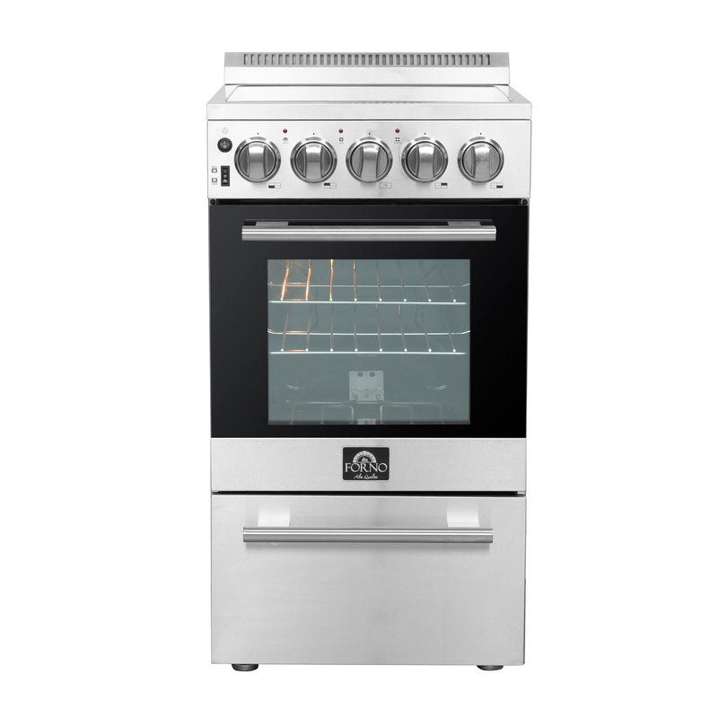 Forno 20″ Pallerano  - 20" Electric Range, 4 Electric Burners Electric Range with 4 Element Burners - FFSEL6052-20