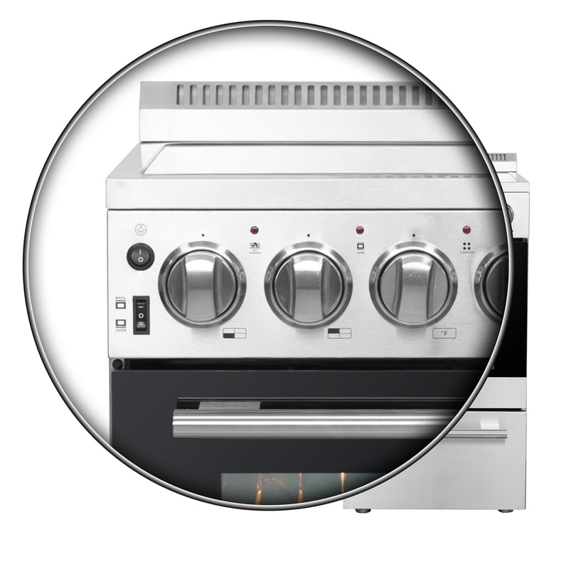 Forno 20″ Pallerano  - 20" Electric Range, 4 Electric Burners Electric Range with 4 Element Burners - FFSEL6052-20