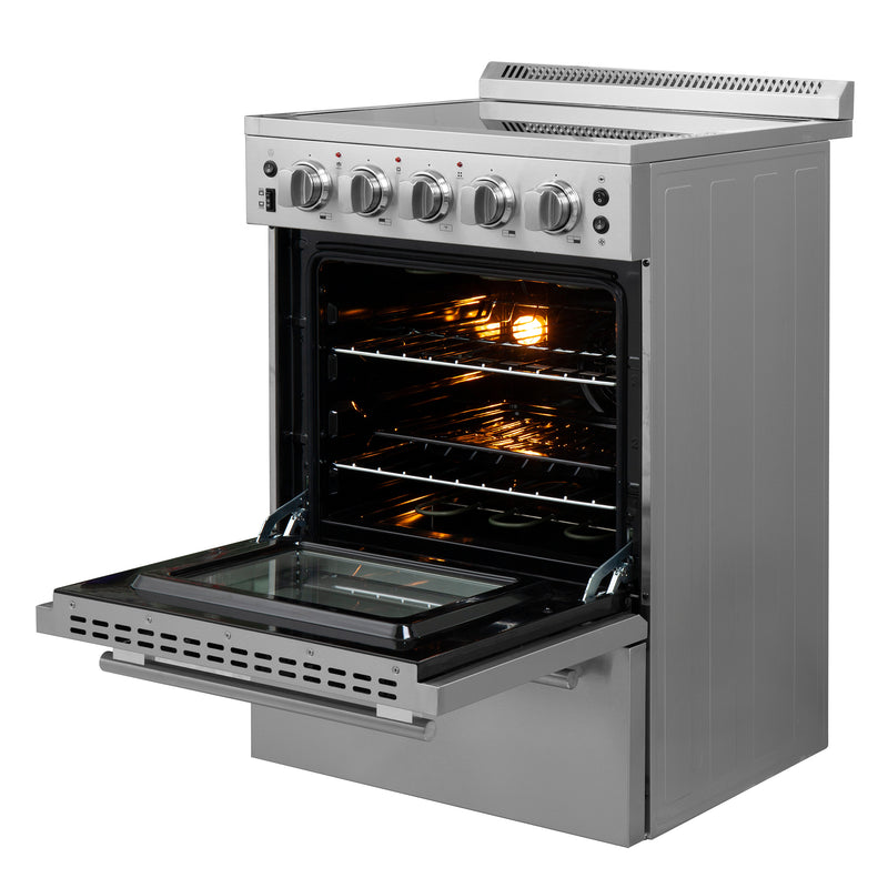 Forno 24″ Loiano Electric Range with 4 Element Burners - FFSEL6069-24