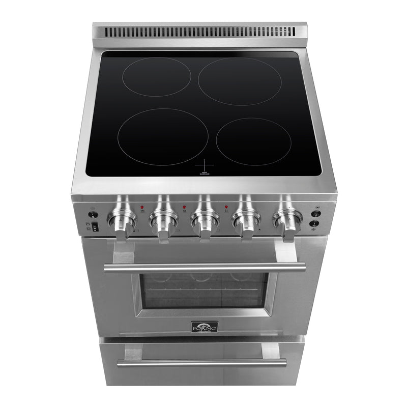 Forno 24″ Loiano Electric Range with 4 Element Burners - FFSEL6069-24