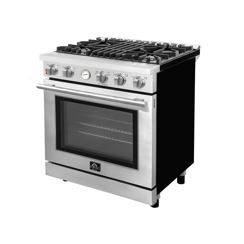 Forno Alta Qualita 30" Pro-Style Freestanding Gas Range - FFSGS6228-30S