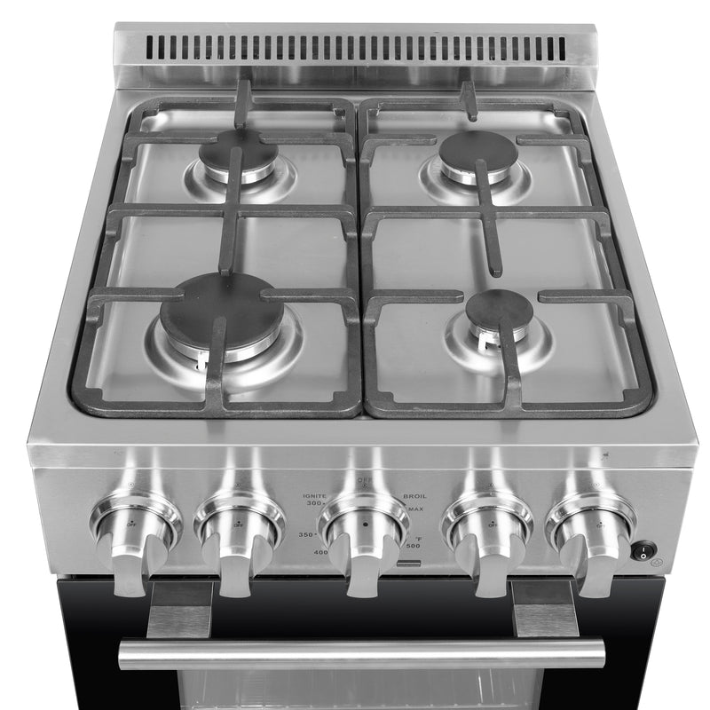 Forno 20″ Lamazze Gas Range with 4 Sealed Burners - FFSGS6265-20