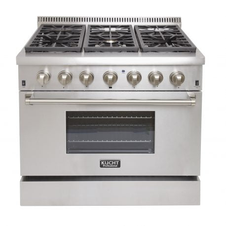 Kucht 36″ Freestanding Dual-Fuel Range KRD366F