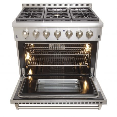 Kucht 36″ Freestanding Dual-Fuel Range KRD366F