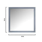 Lexora Jacques 36" Dark Grey Single Vanity, no Top and 34" Mirror - Left Version LJ342236SB00M34-L