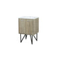 Lexora Lancy 24" Rustic Acacia Bathroom Vanity, White Quartz Top, and White Square Sink - LLC24SKSOS000