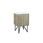 Lexora Lancy 24" Rustic Acacia Bathroom Vanity, White Quartz Top, and White Square Sink - LLC24SKSOS000