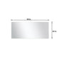 Lexora Lafarre 60" Rustic Acacia Double Bathroom Vanity, White Quartz Top, White Square Sinks, and 55" Frameless Mirror LLF60DKSODM55