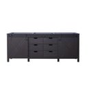 Lexora  Marsyas 84" Brown Vanity Cabinet Only LM342284DC00000