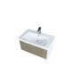 Lexora Scopi 30" Rustic Acacia Bathroom Vanity, Acrylic Composite Top with Integrated Sink, and Labaro Rose Gold Faucet Set LSC30SRAOS000FRG