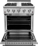 NXR 30" Propane Gas Range & Under Cabinet Hood Bundle, Stainless Steel SC3055LPEHBD