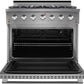 NXR 36 in. Natural Gas Range and Under Cabinet Range Hood Package, SC3611RHBD