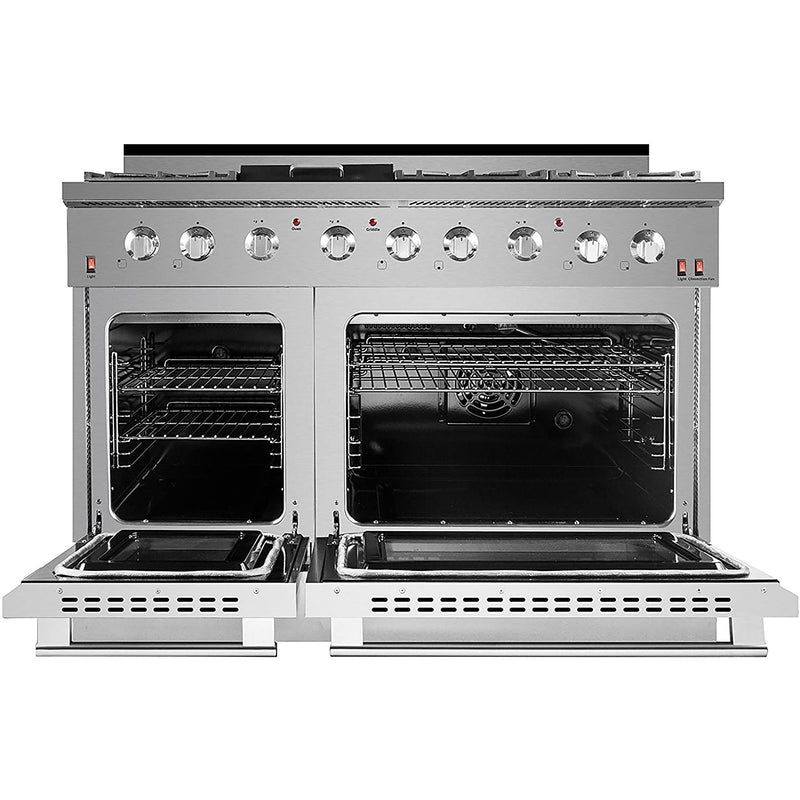 NXR 48 in. Propane Gas Range and Under Cabinet Range Hood Package, SC4811LPEHBD