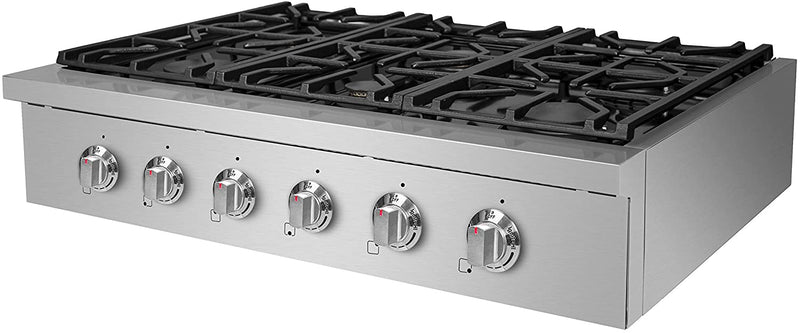 NXR 36" Natural Gas Cooktop & Under Cabinet Hood Bundle, Stainless Steel SCT3611RHBD