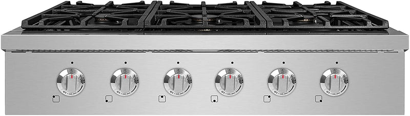 NXR 36" Natural Gas Cooktop & Under Cabinet Hood Bundle, Stainless Steel SCT3611RHBD