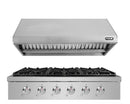 NXR 36" Propane Gas Cooktop & Under Cabinet Hood Bundle, Stainless Steel SCT3611LPRHBD