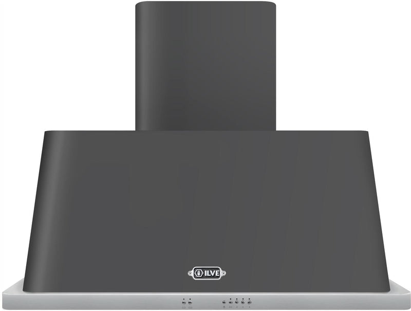 ILVE 40" Majestic Wall Mount Range Hood with 600 CFM Blower Anti-grease Filter 2 Warming Lights Filter Light Indicator Auto-off Function and 4 Fan Speeds (UAM100)