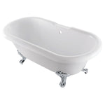 kingston-brass-qua-eden-67-inch-acrylic-clawfoot-tub-no-faucet-drillings-white-polished-chrome-vtds672924jnh1